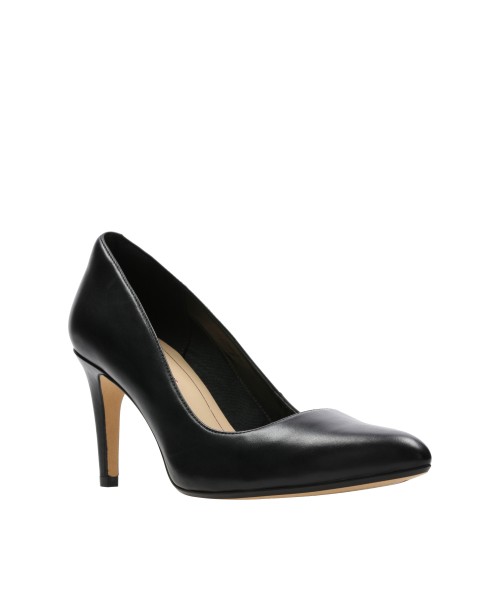 Clarks - Laina Rae Black Leather Clarks - Laina Rae Black Leather